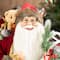 Glitzhome® 35.5" Faux Fur Traditional Christmas Santa Figurine